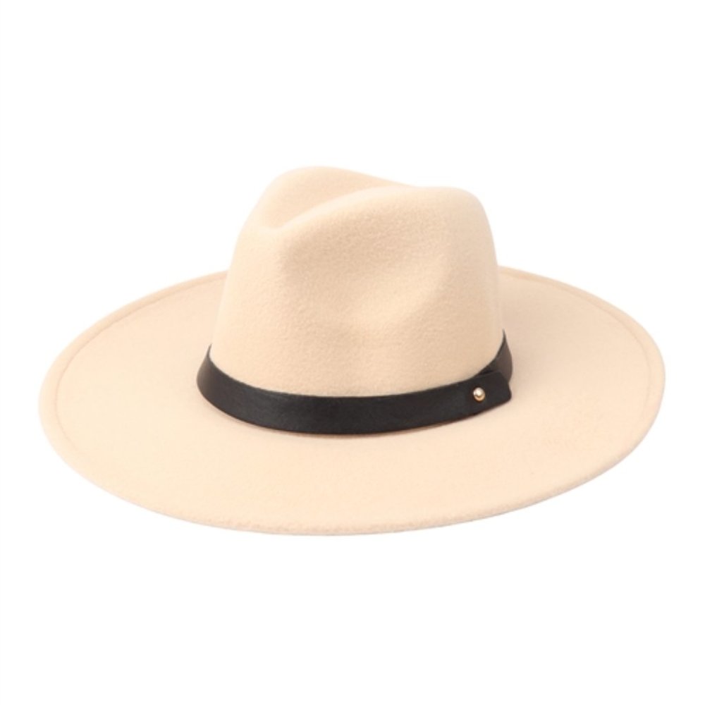 IVORY Wide Brim Hat - Picture 3 of 3